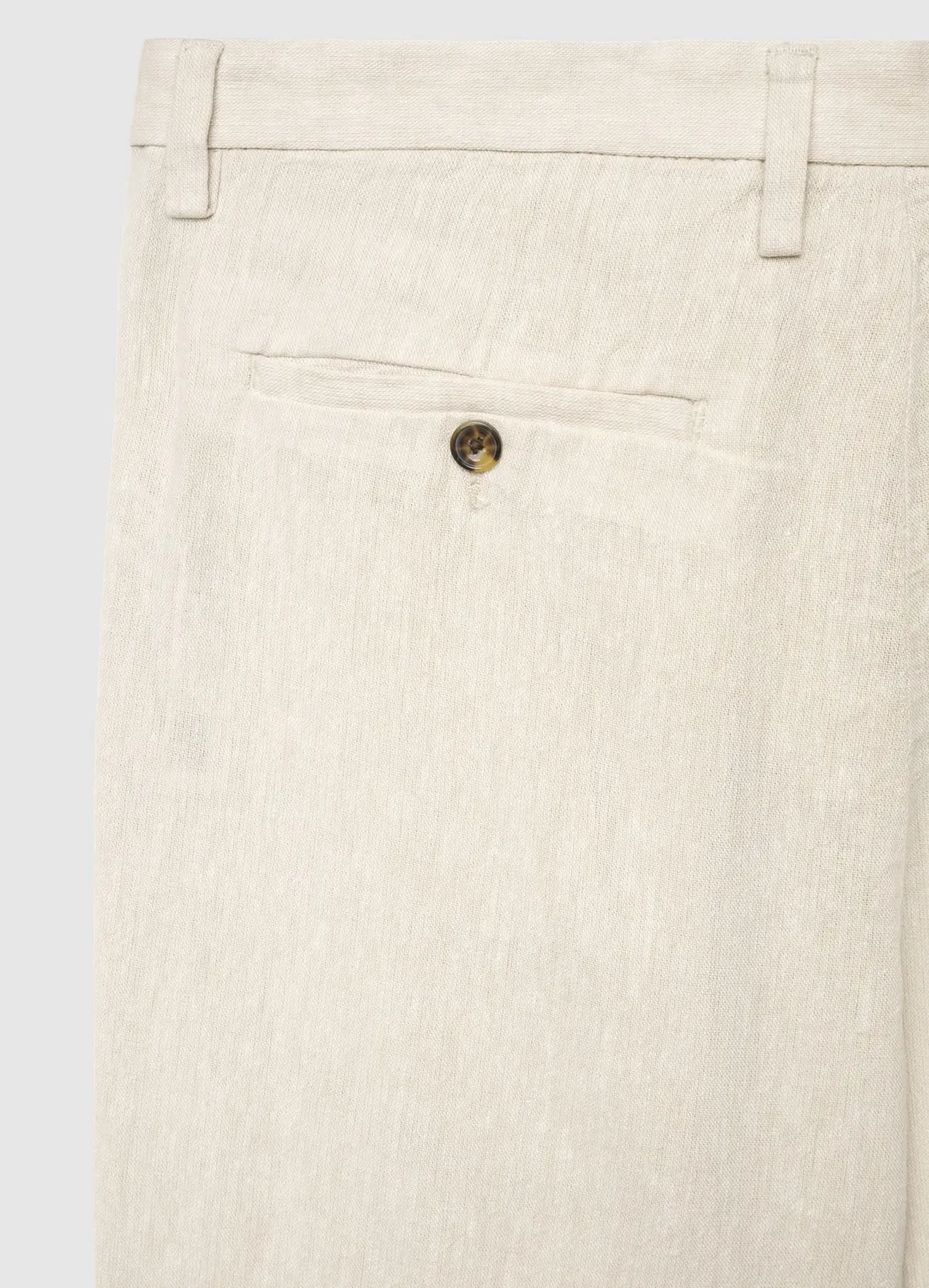 Calliope pantalon chino lin 48 homme droit uni regular
