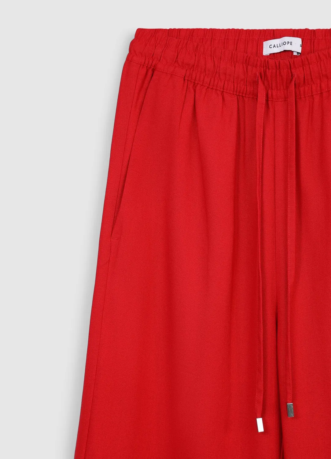 Calliope jogger femme lin uni à cordon