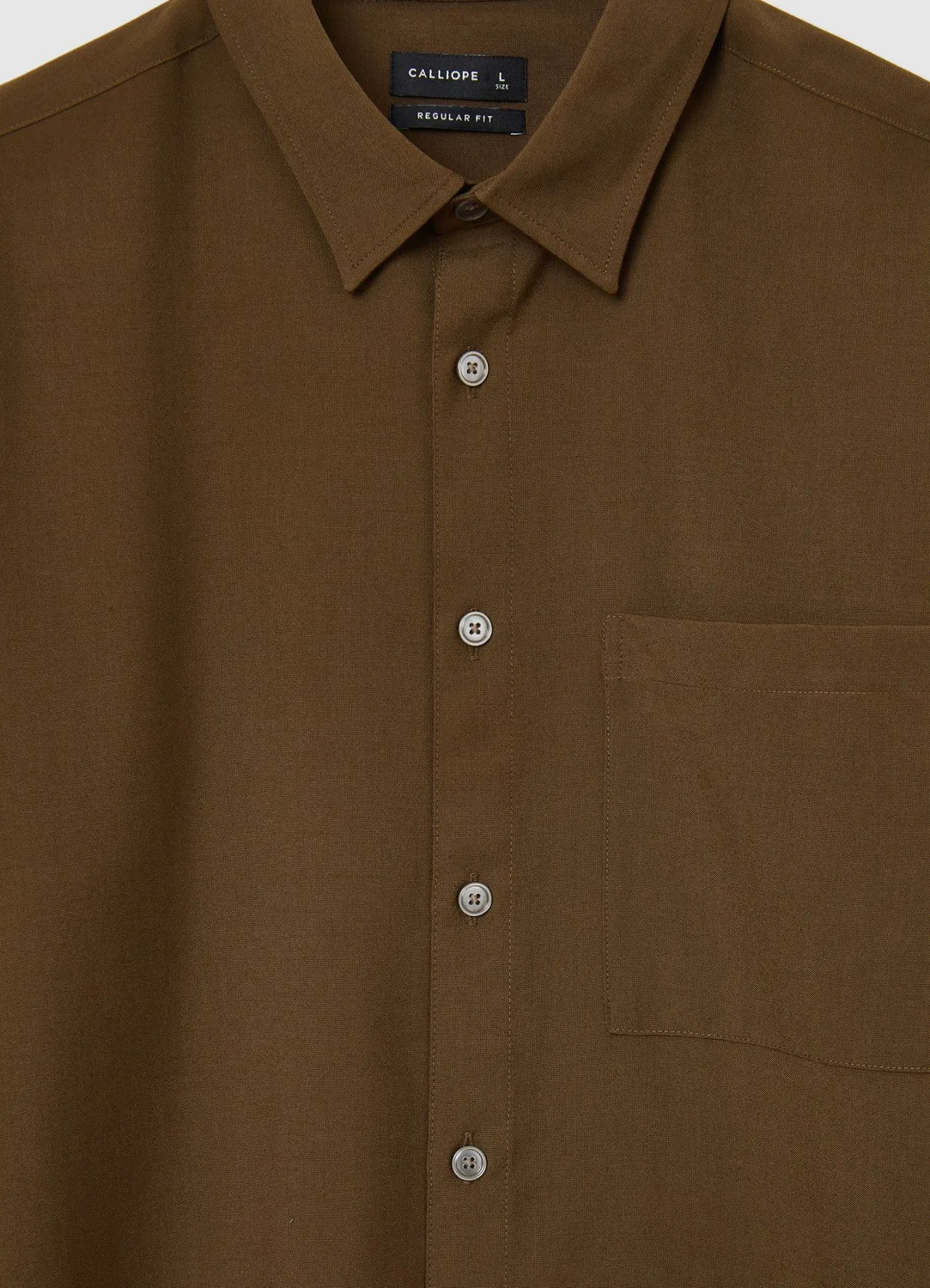 Calliope Camicia chemise homme manches longues uni