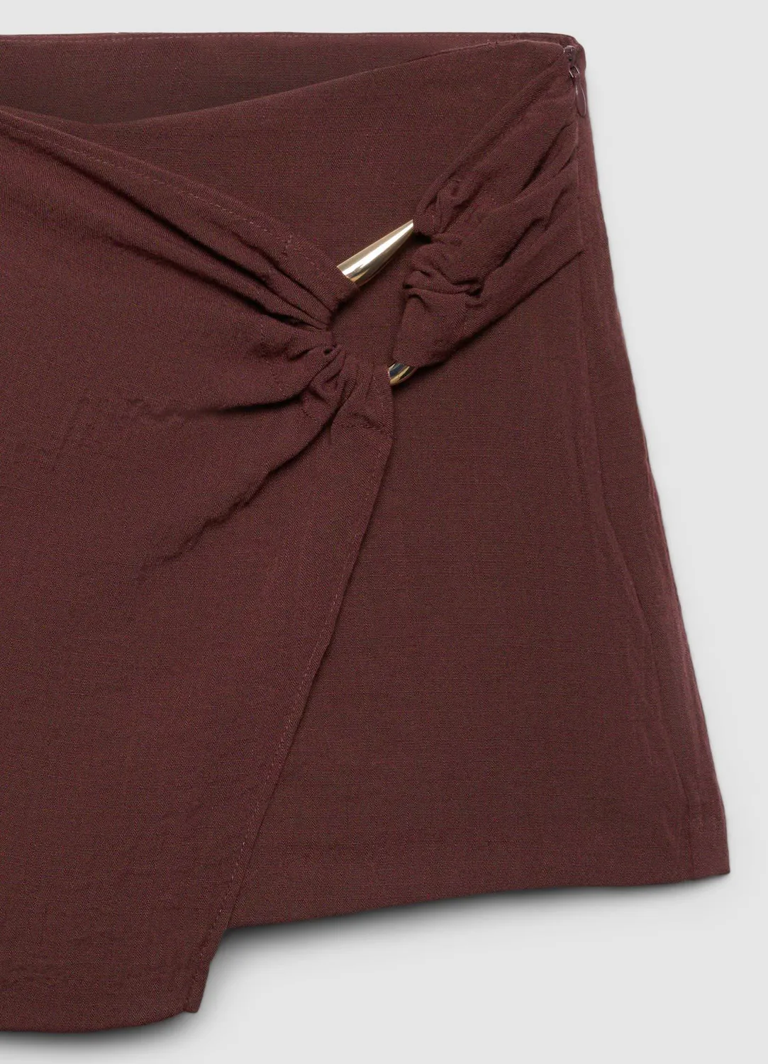 Calliope jupe-short boucle zip latéral femme