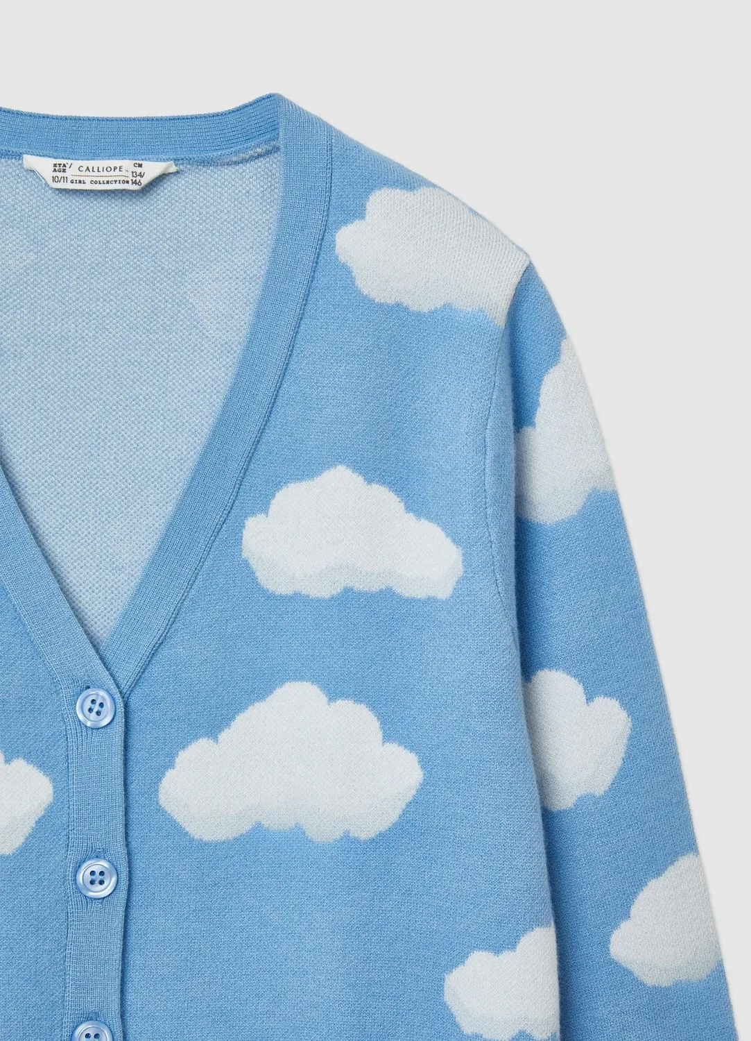 Calliope Cardigan maille nuage fille col V