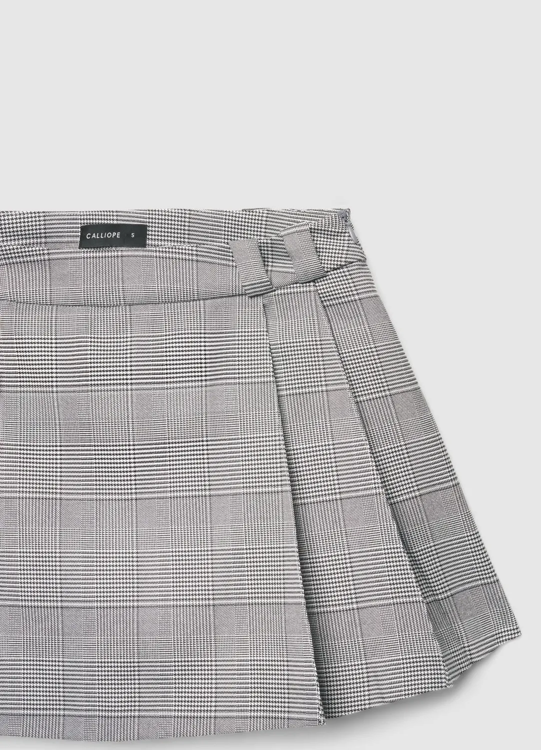 Calliope Jupe-short plissée prince-de-galles femme