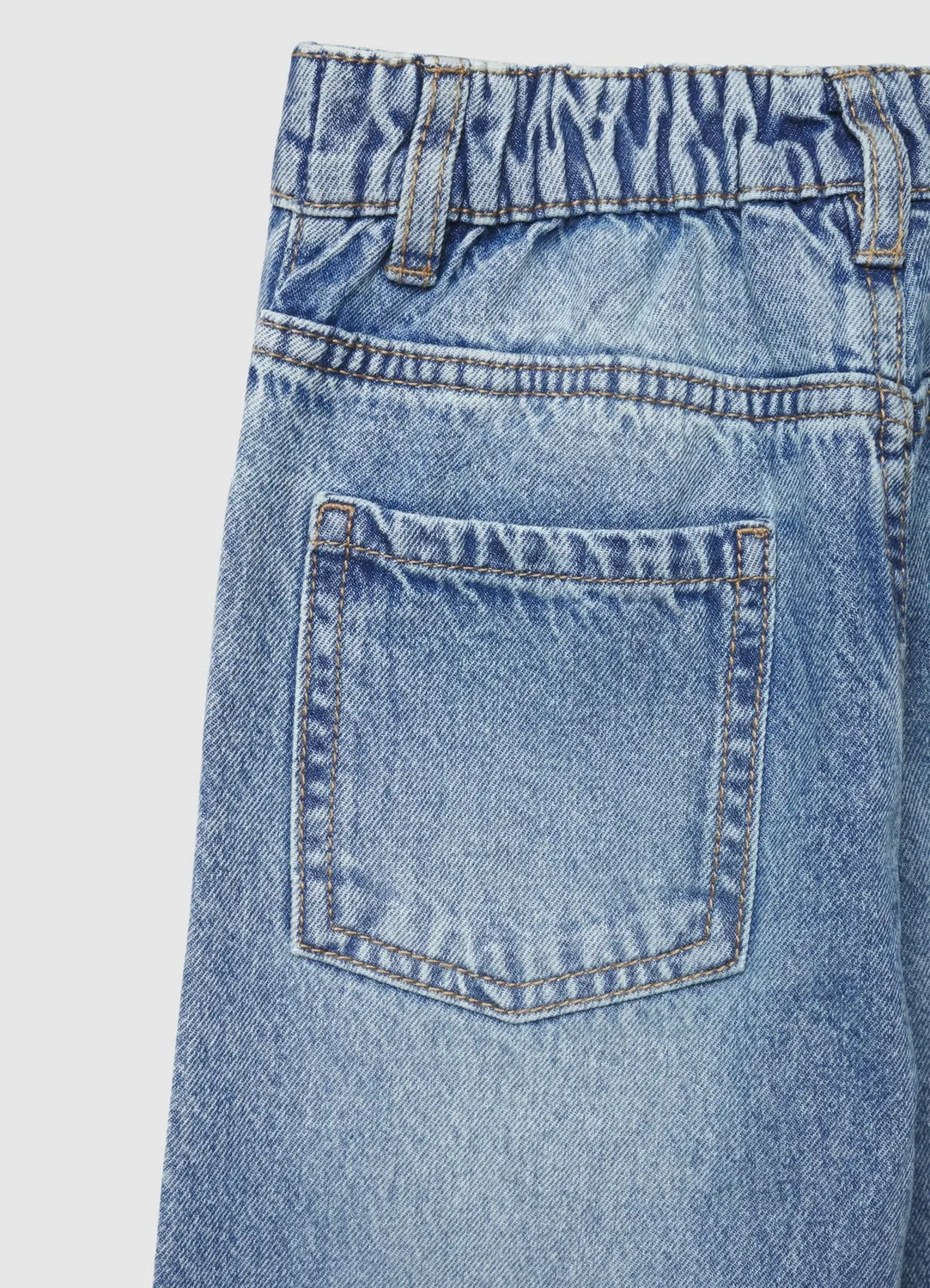 Calliope Wide Leg jean fille patch brillant taille 7-8 ans