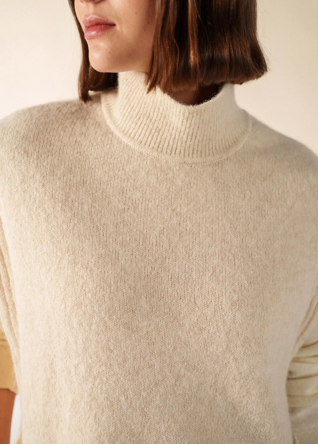 Saint James Ciboure plastron laine écume T1-T2