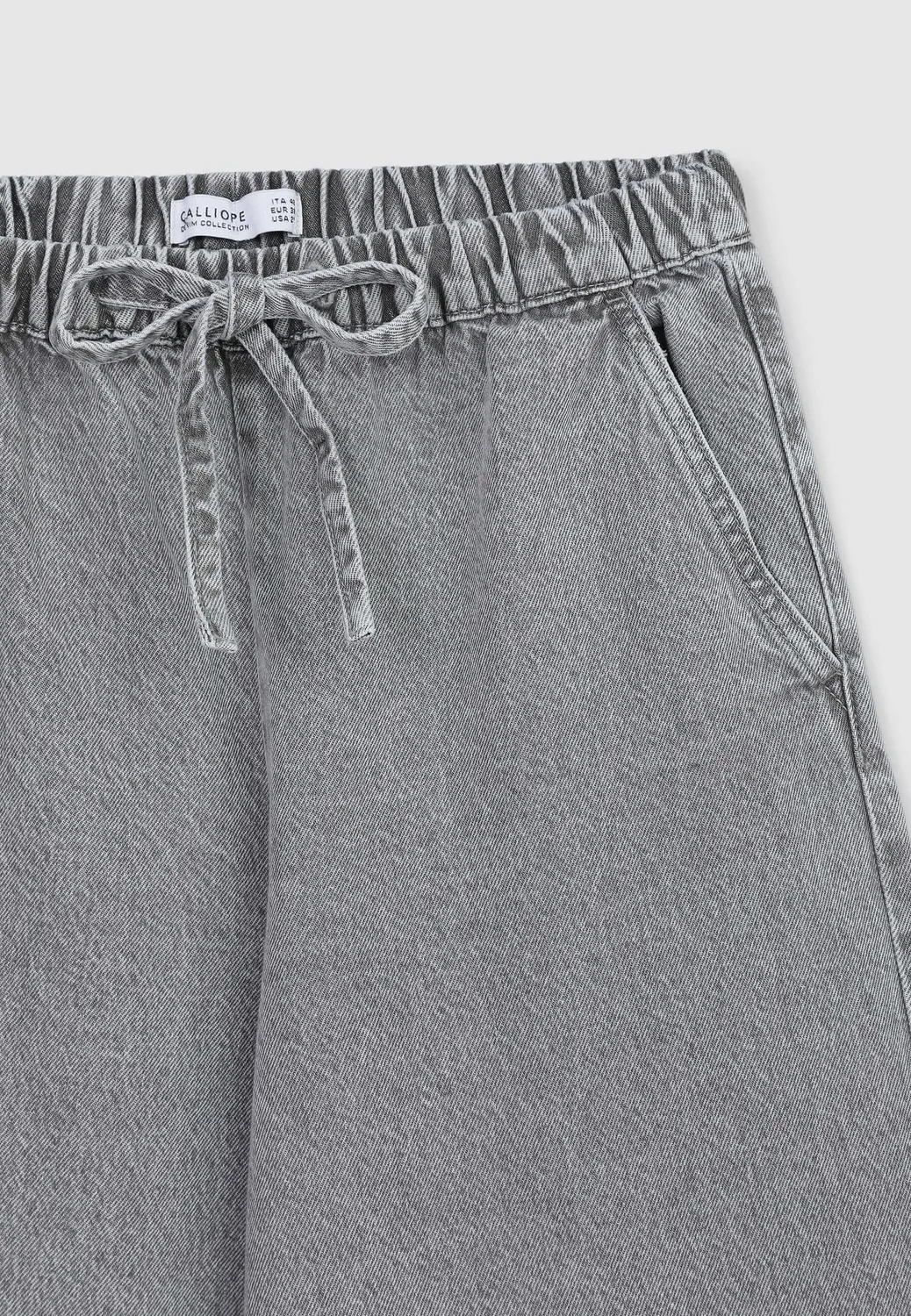 Calliope jogger denim femme cordon