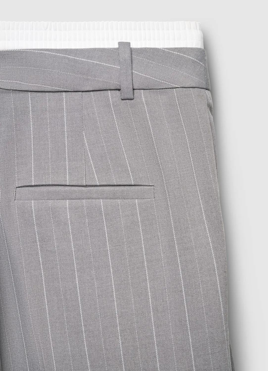 Calliope Pantalon palazzo rayé femme taille haute