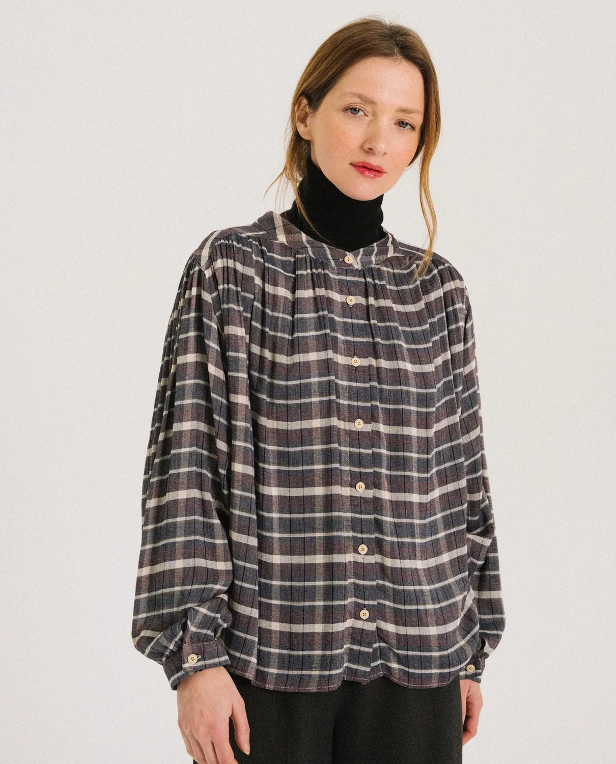 Tinsels Candide blouse friday carreaux fluide