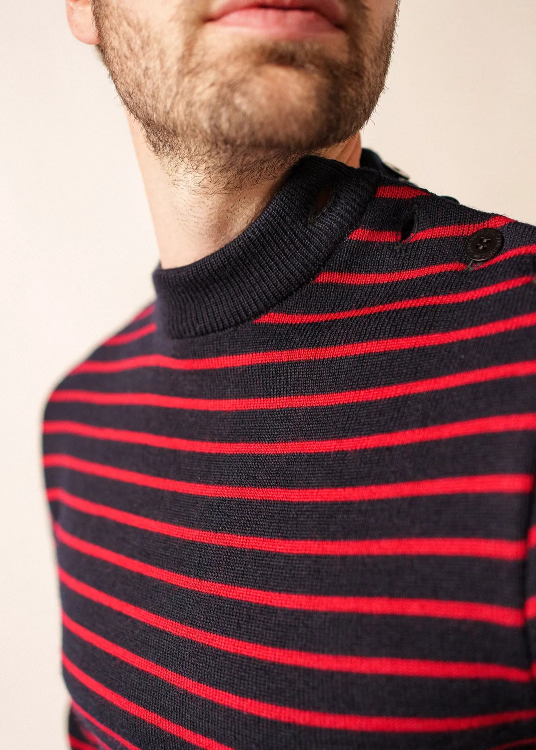 Saint James Matelot pull marin laine navy médoc