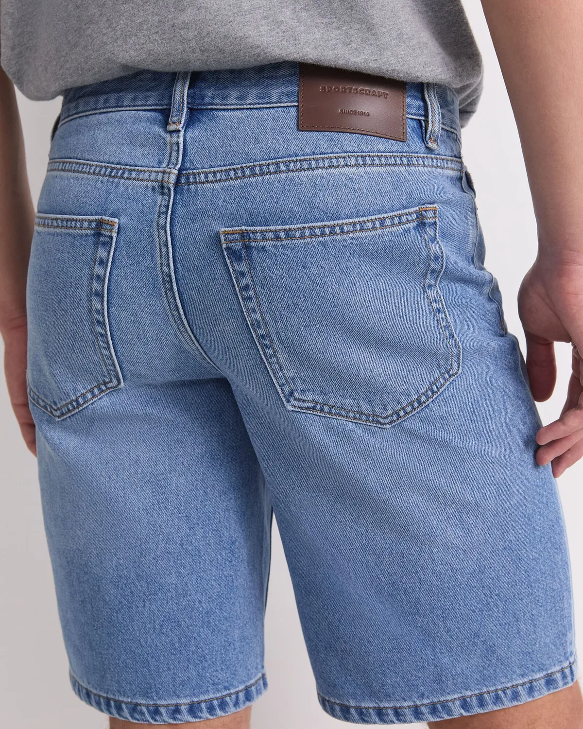 Sportscraft Aaran Denim Short jean indigo homme