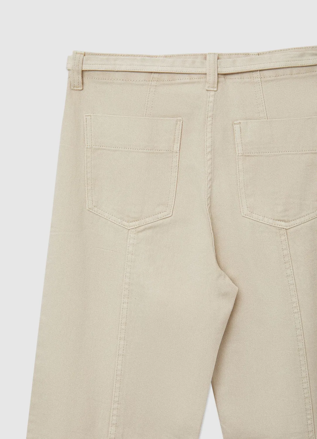 Calliope Pantalon palazzo femme coton ceinture