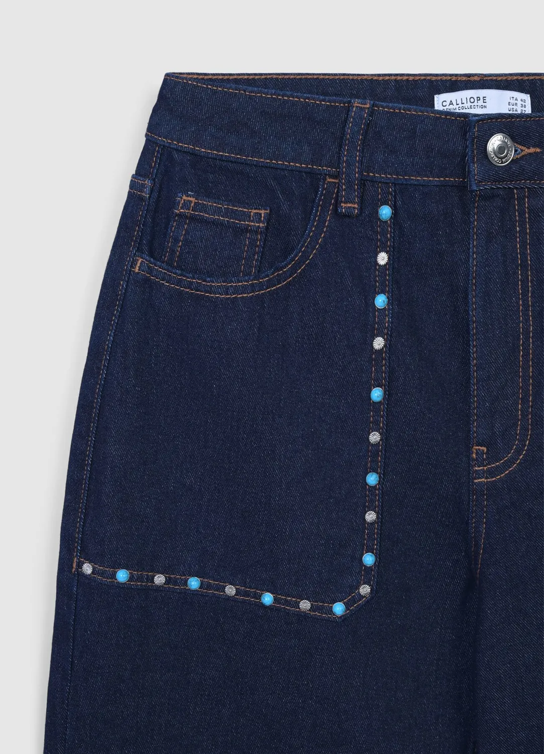 Calliope jean droit clouté femme casual