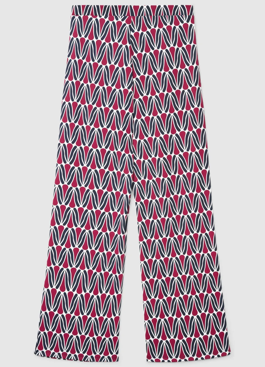 Calliope Pantalon palazzo femme imprimé taille haute