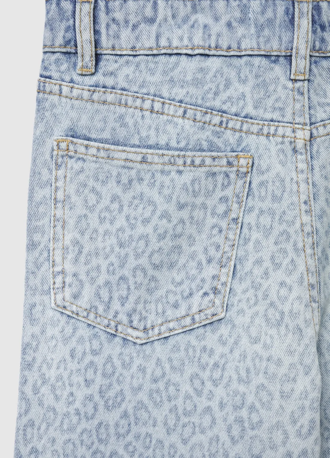 Calliope jean droit fille imprimé animalier coton