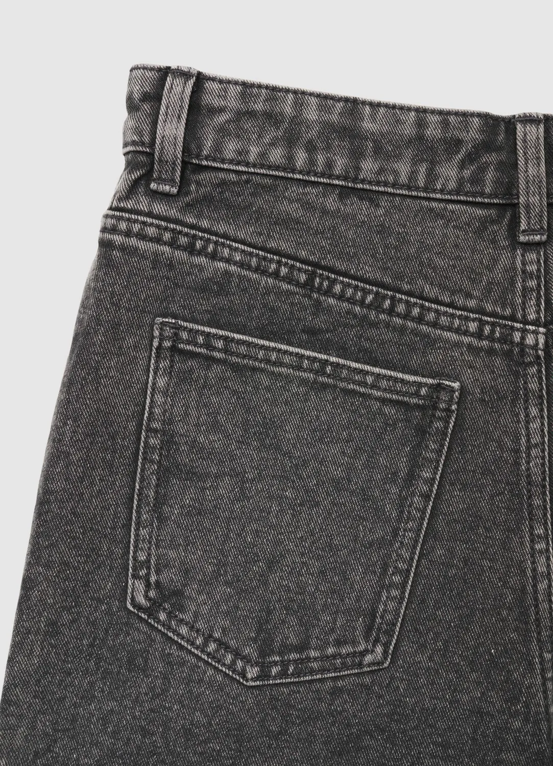 Calliope short jean mom femme taille haute effiloché