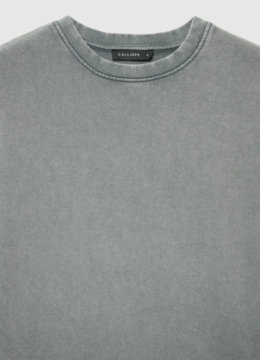 Calliope sweat col rond femme effet délavé manches longues