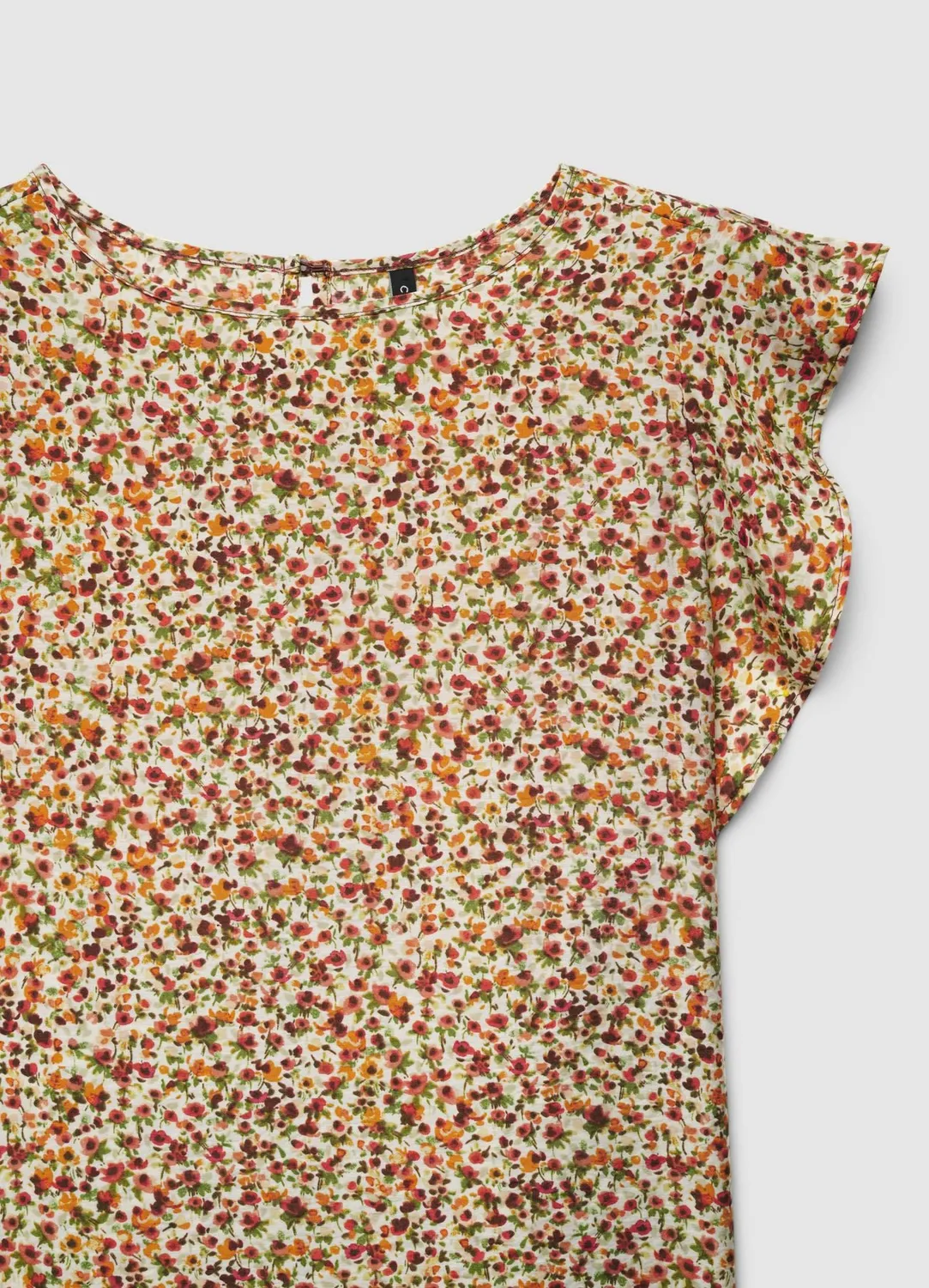 Calliope blouse à fleurs manches ruché femme