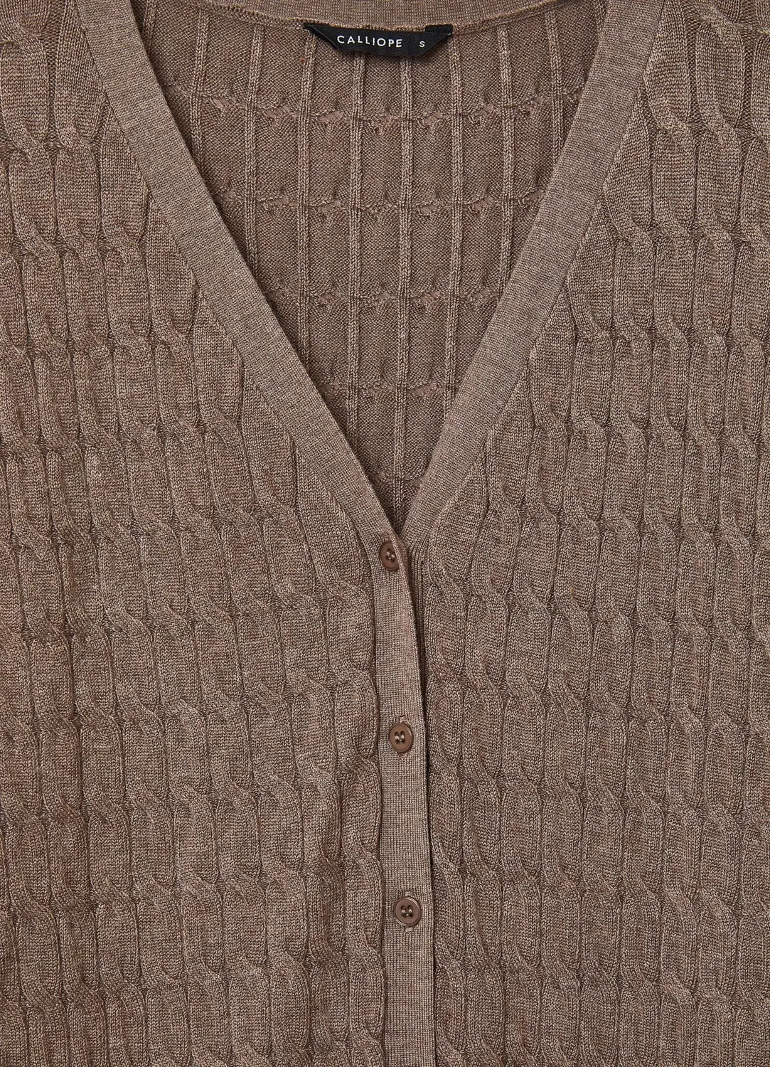 Calliope cardigan femme maille torsades boutons