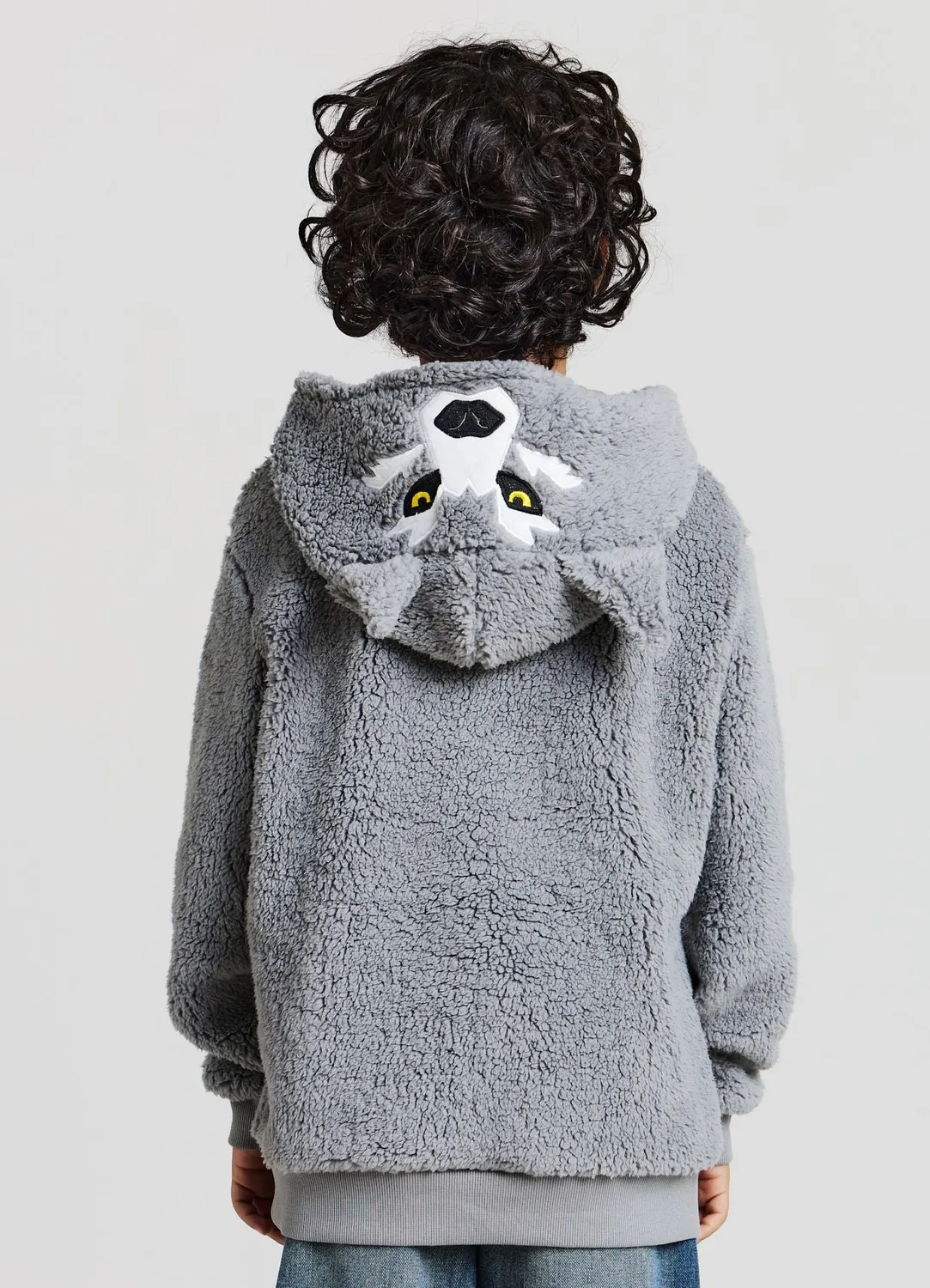 Calliope sweat capuche loup garçon fourrure