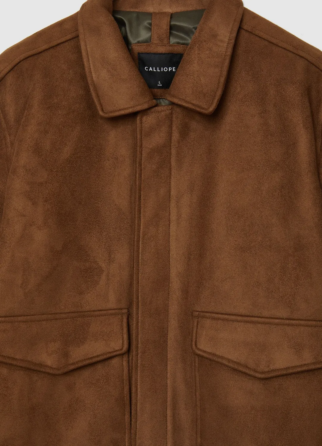 Calliope blouson homme suédine zip poches à rabat