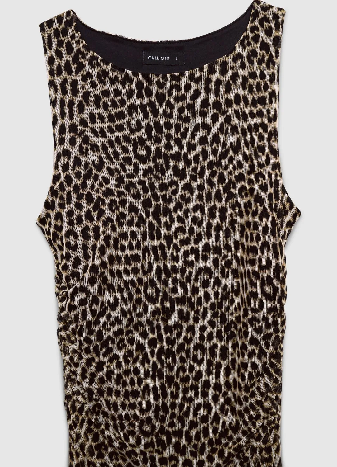 Calliope Atelier Abito tulle animalier robe soirée midi