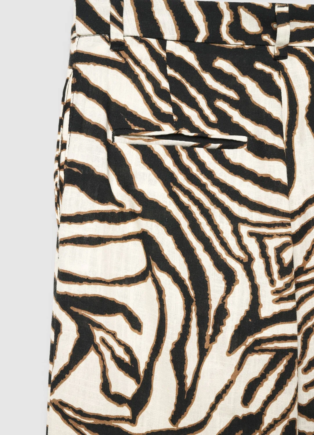 Calliope pantalon palazzo femme imprimé zèbre