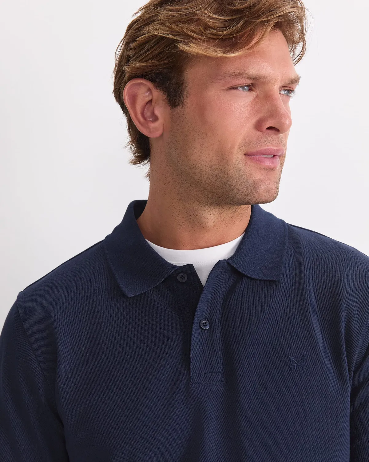 Sportscraft SC Pique polo manches longues coton homme