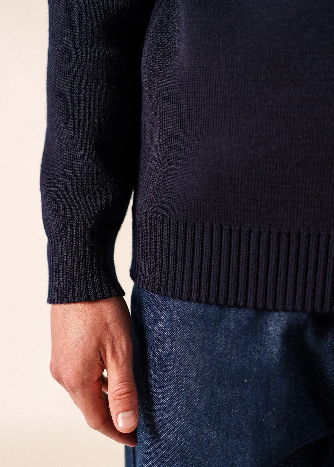 Saint James Cancale pull marin marine pure laine