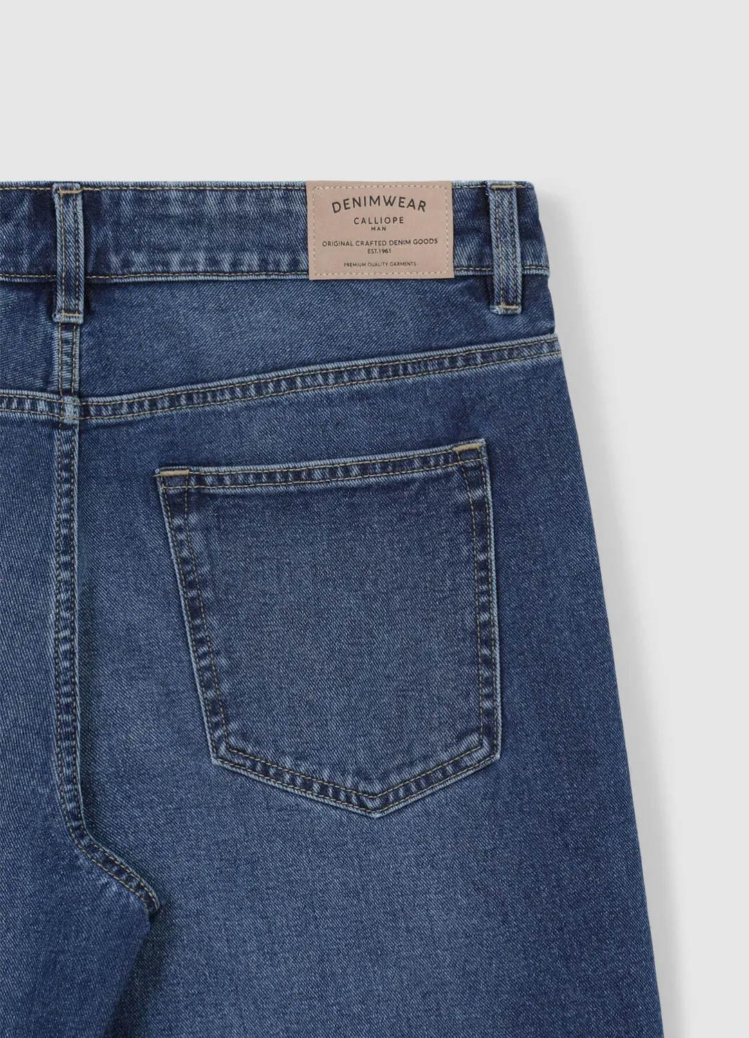 Calliope short jean 5 poches homme regular bleu