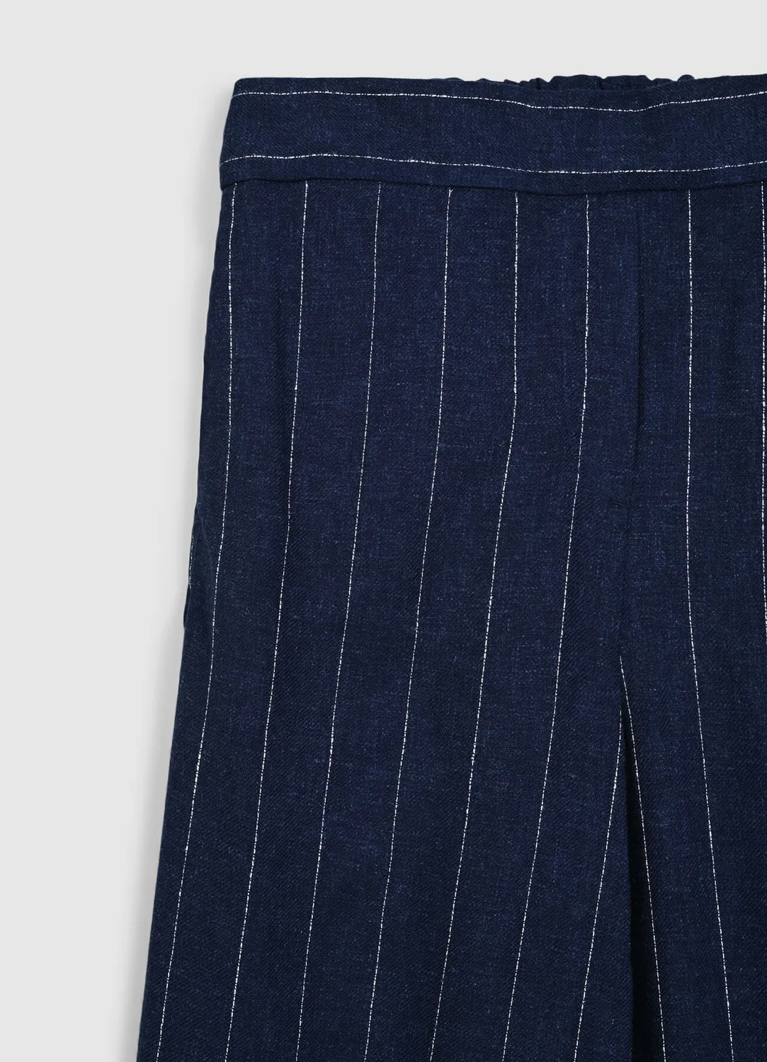 Calliope pantalon droit femme rayures craie taille élastique