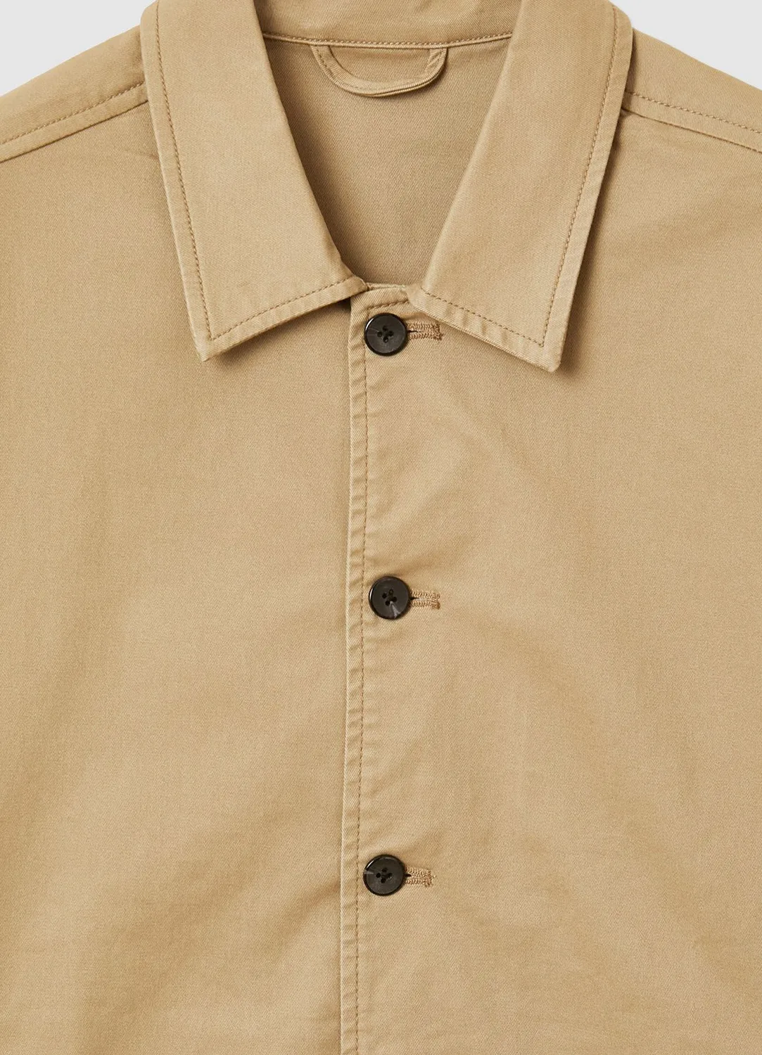 Calliope Blouson Coton Col Classique Veste Homme Casual