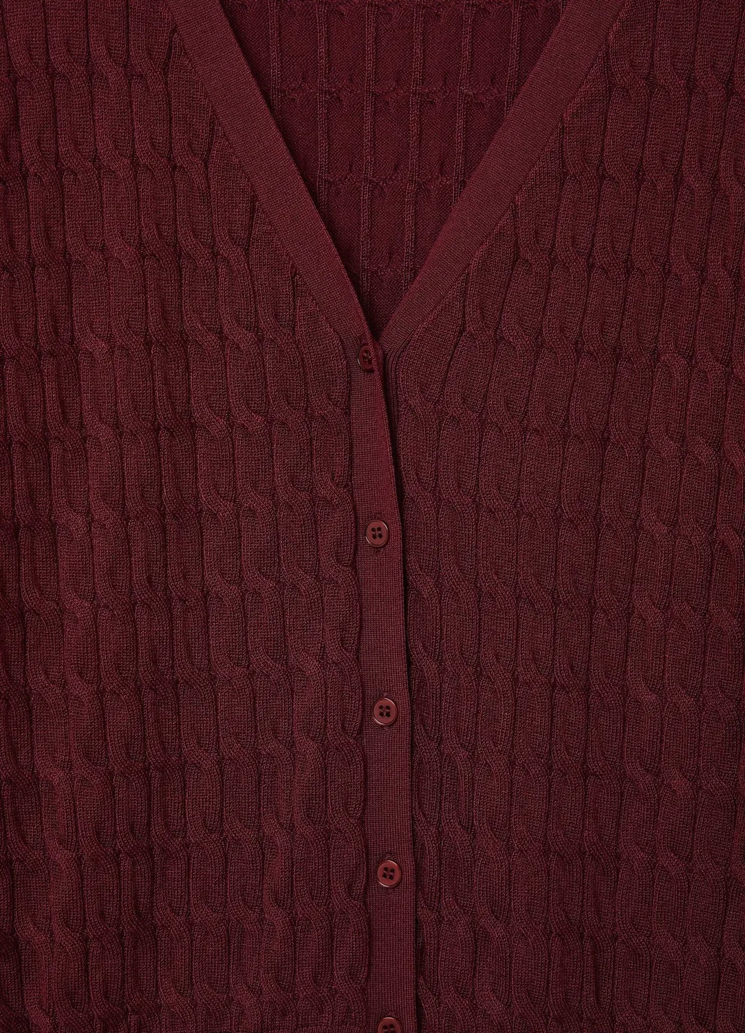 Calliope cardigan maille torsadée femme col V