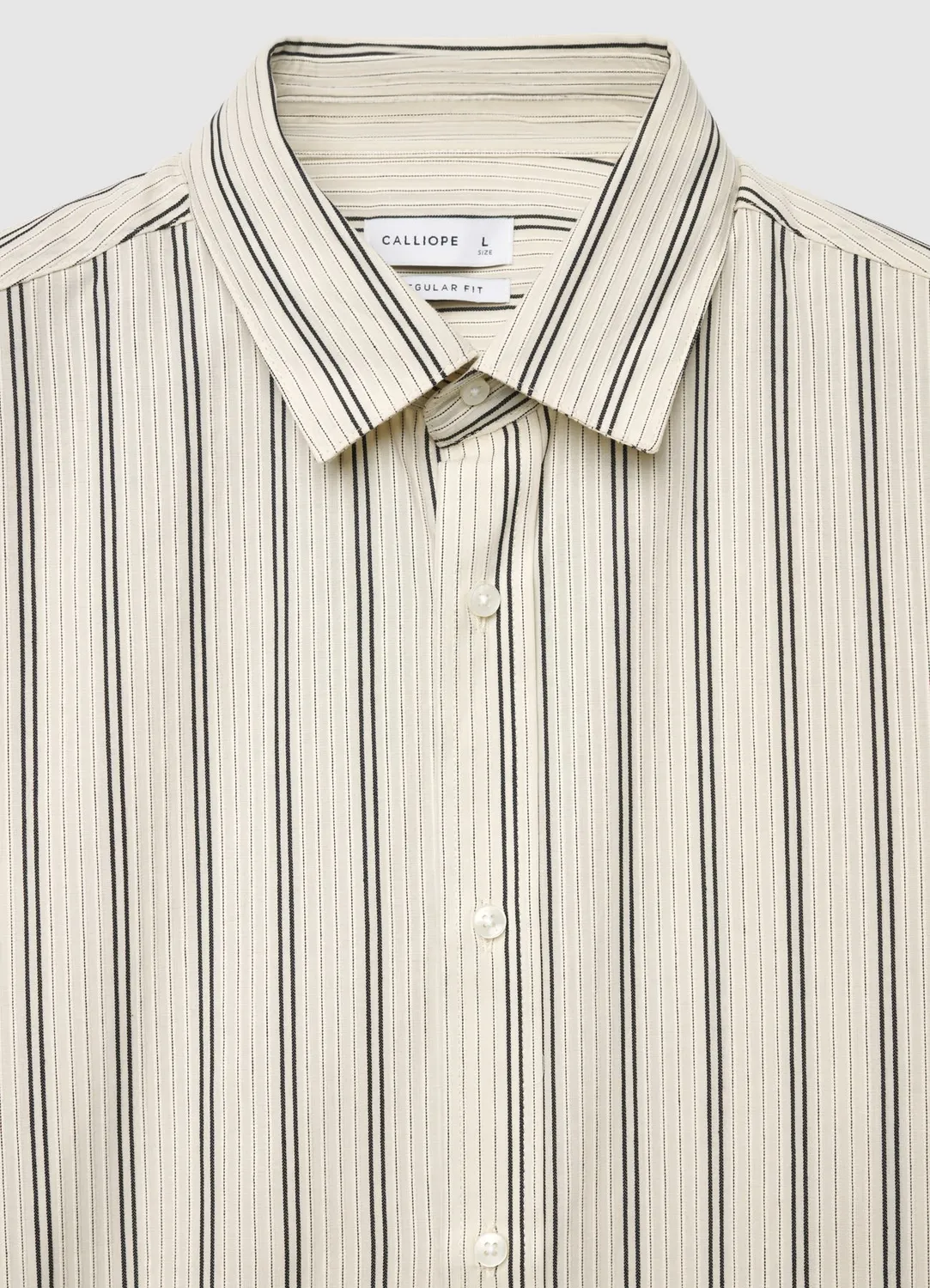 Calliope chemise homme rayée classique manches longues