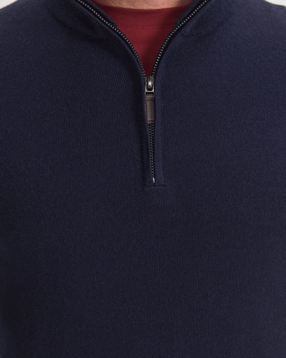 SportsCraft Merino Quarter Zip pull col zippé homme laine