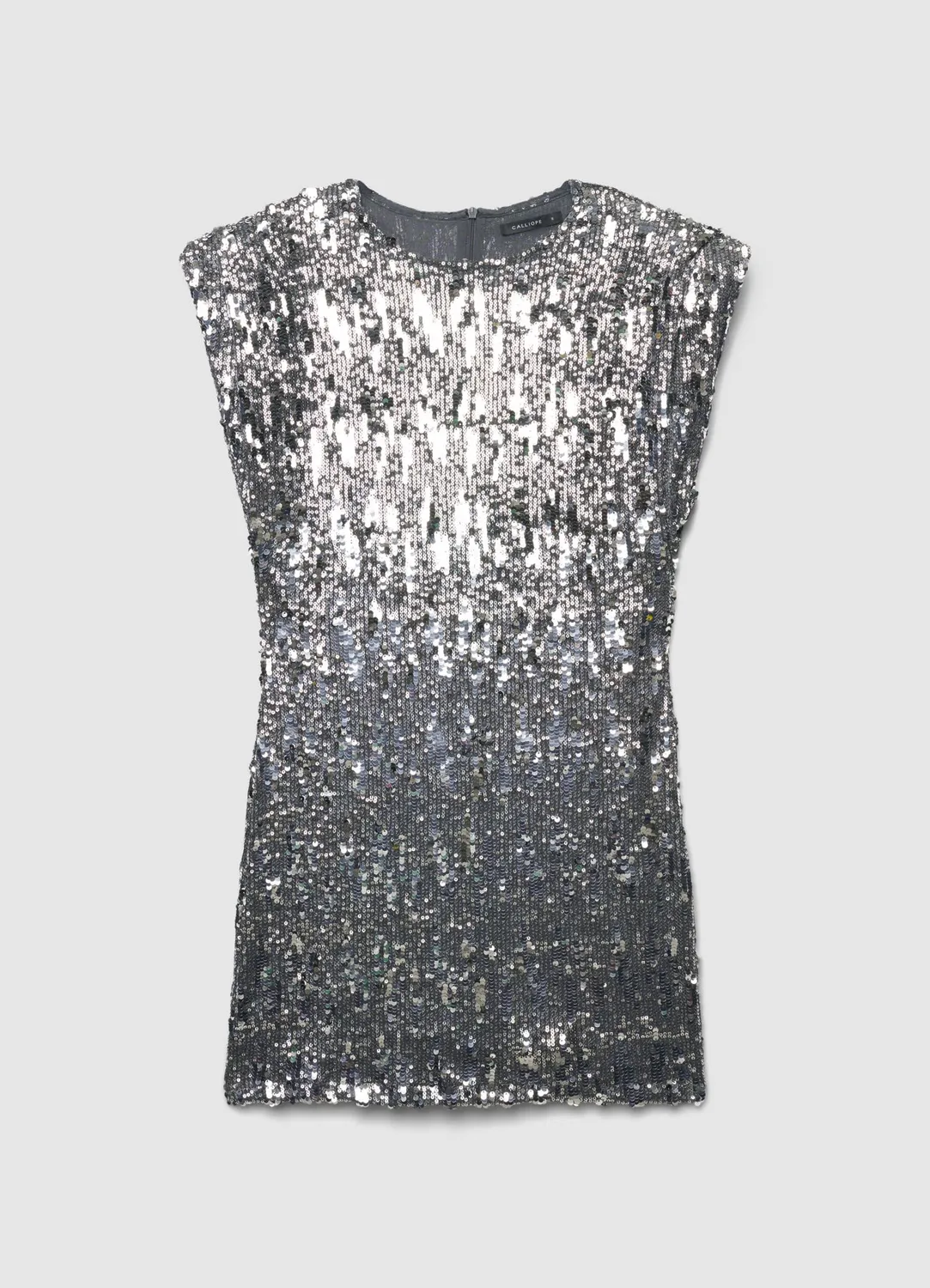 Calliope robe courte paillettes femme col rond soirée