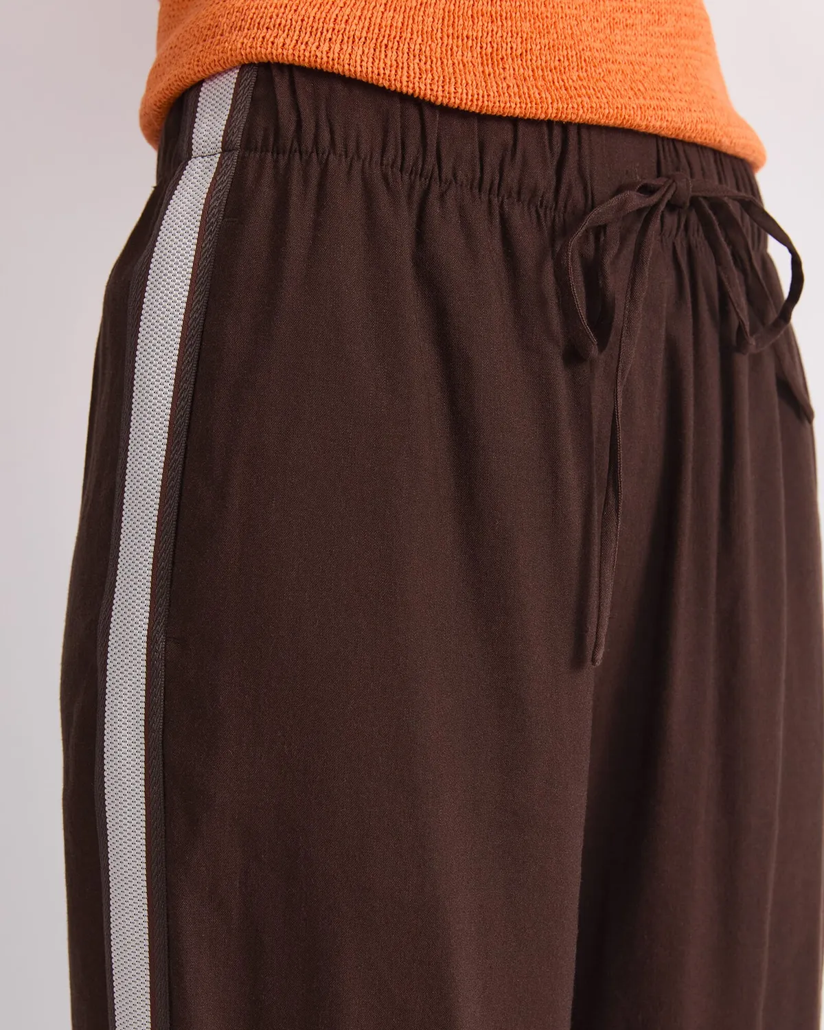 Sportscraft Rosa Trim pantalon lin bande latérale