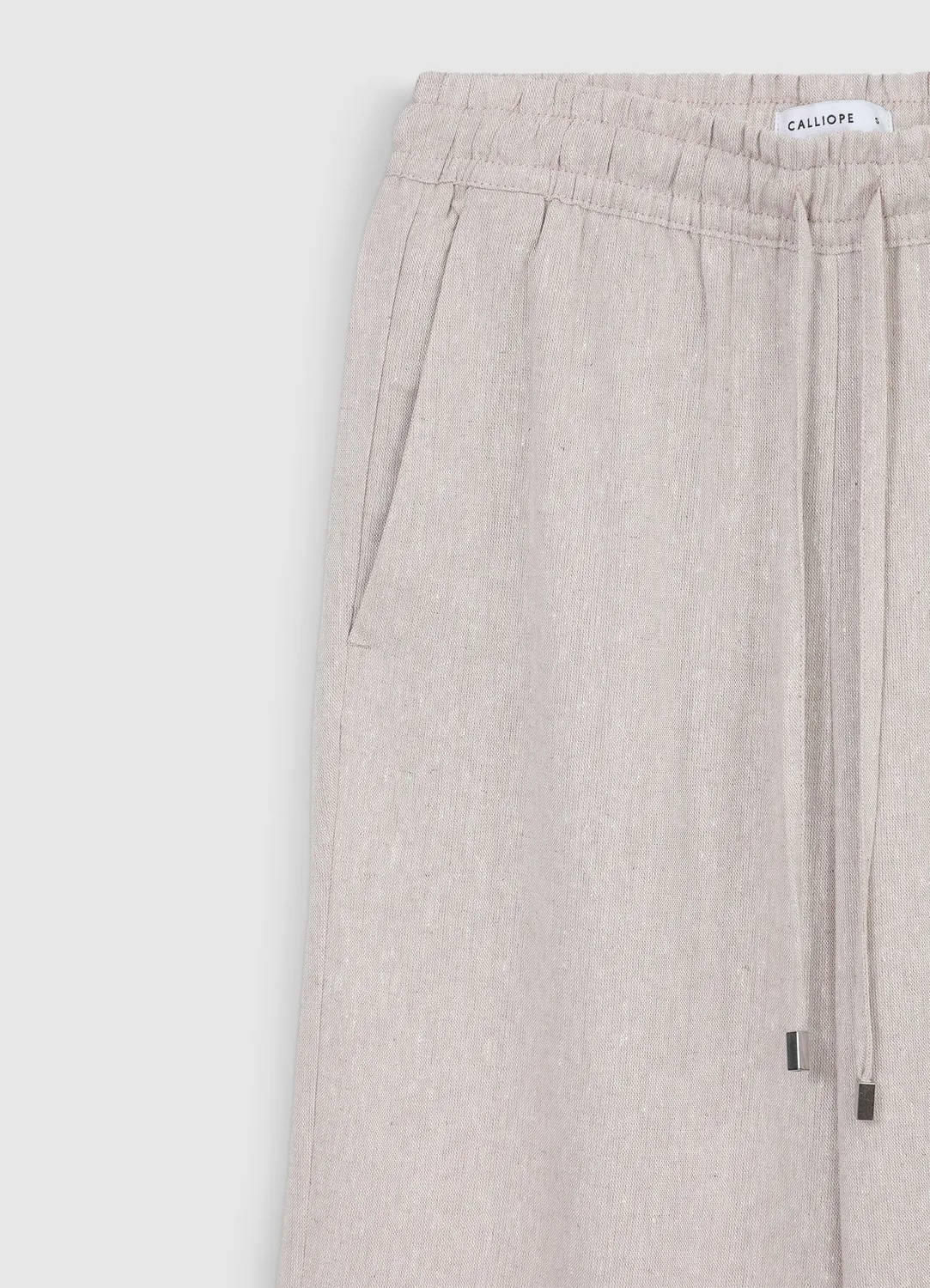Calliope jogger lin femme pantalon fluide uni