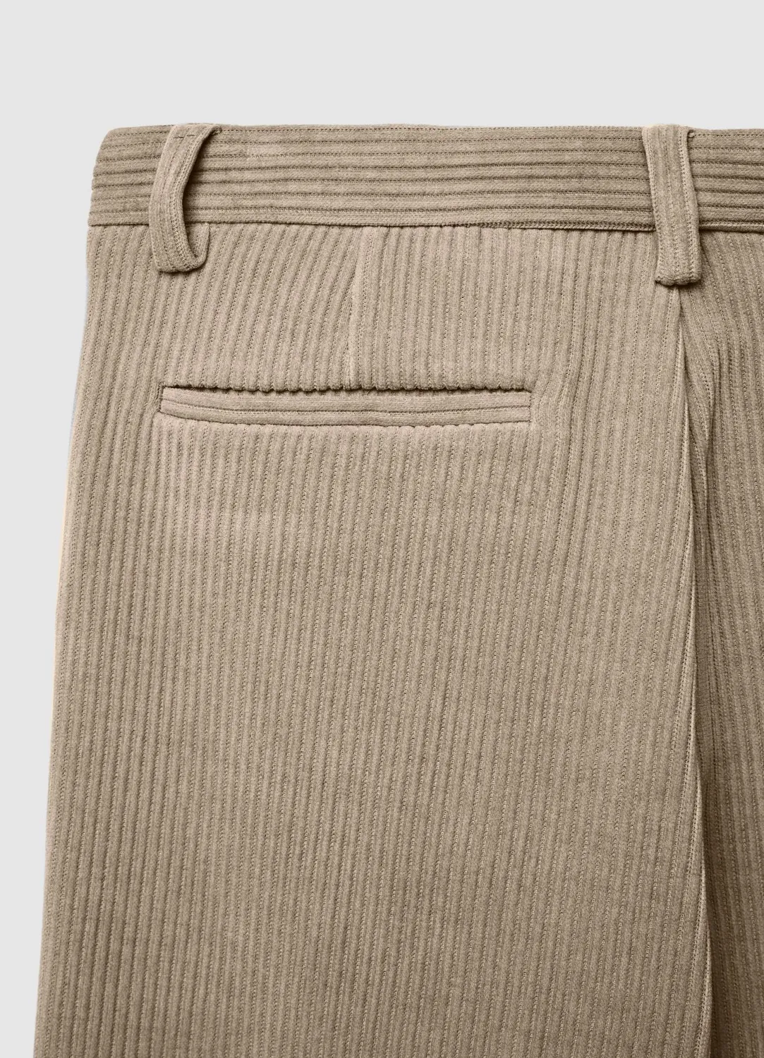 Calliope Pantalon chino effet velours côtelé homme coupe regular