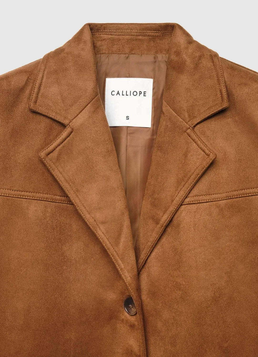 Calliope Blazer femme effet suédé 3 boutons