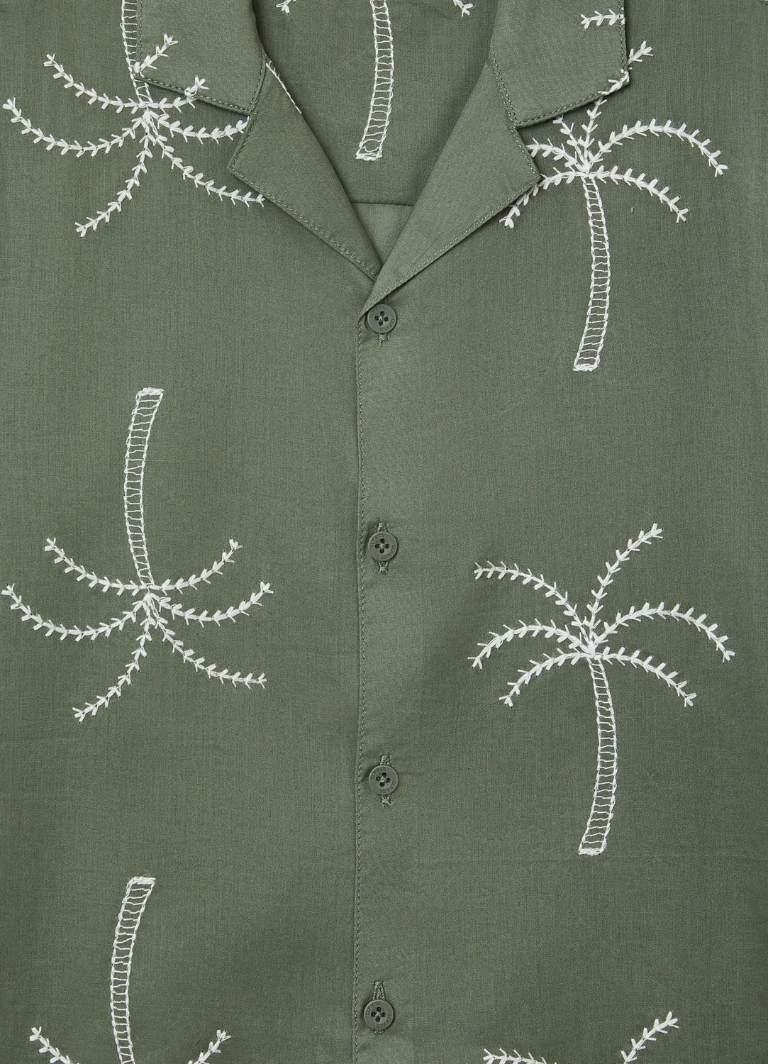 Calliope Chemise Palmiers Garcon Manches Courtes Ete