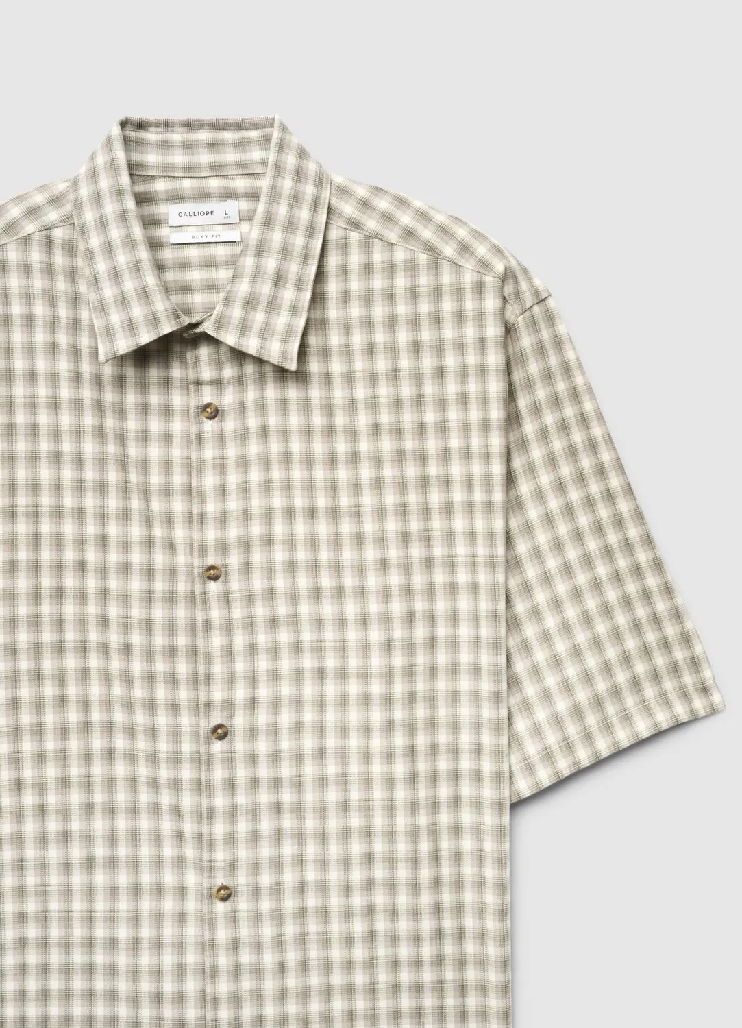 Calliope chemise boxy carreaux homme courtes