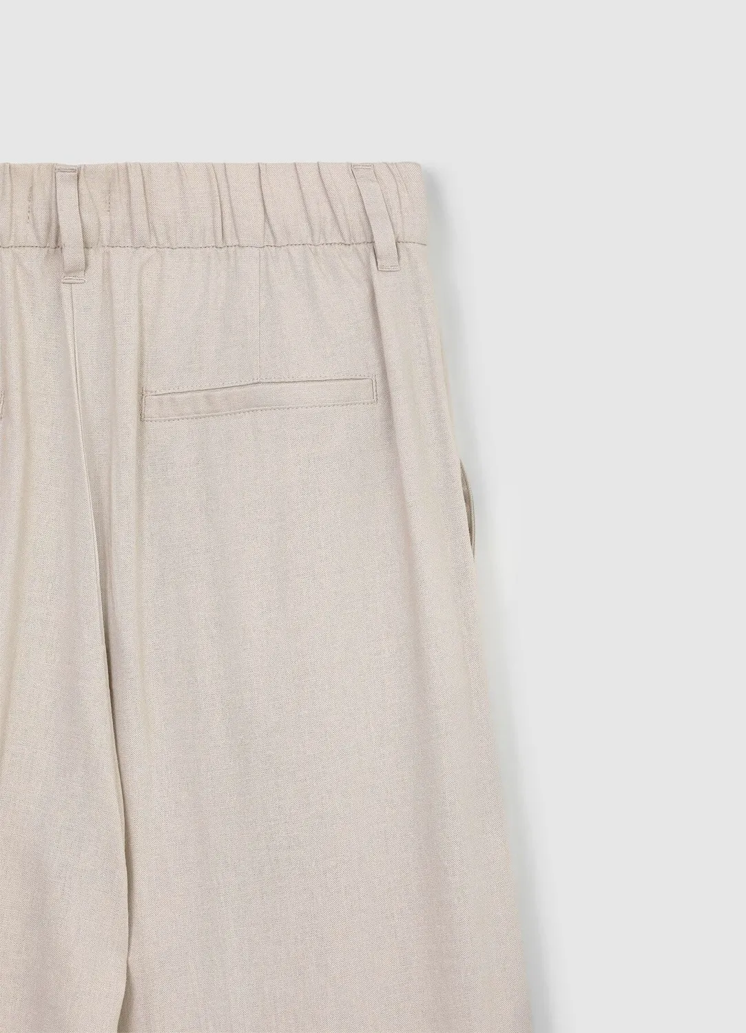 Calliope pantalon palazzo femme lin coupe large
