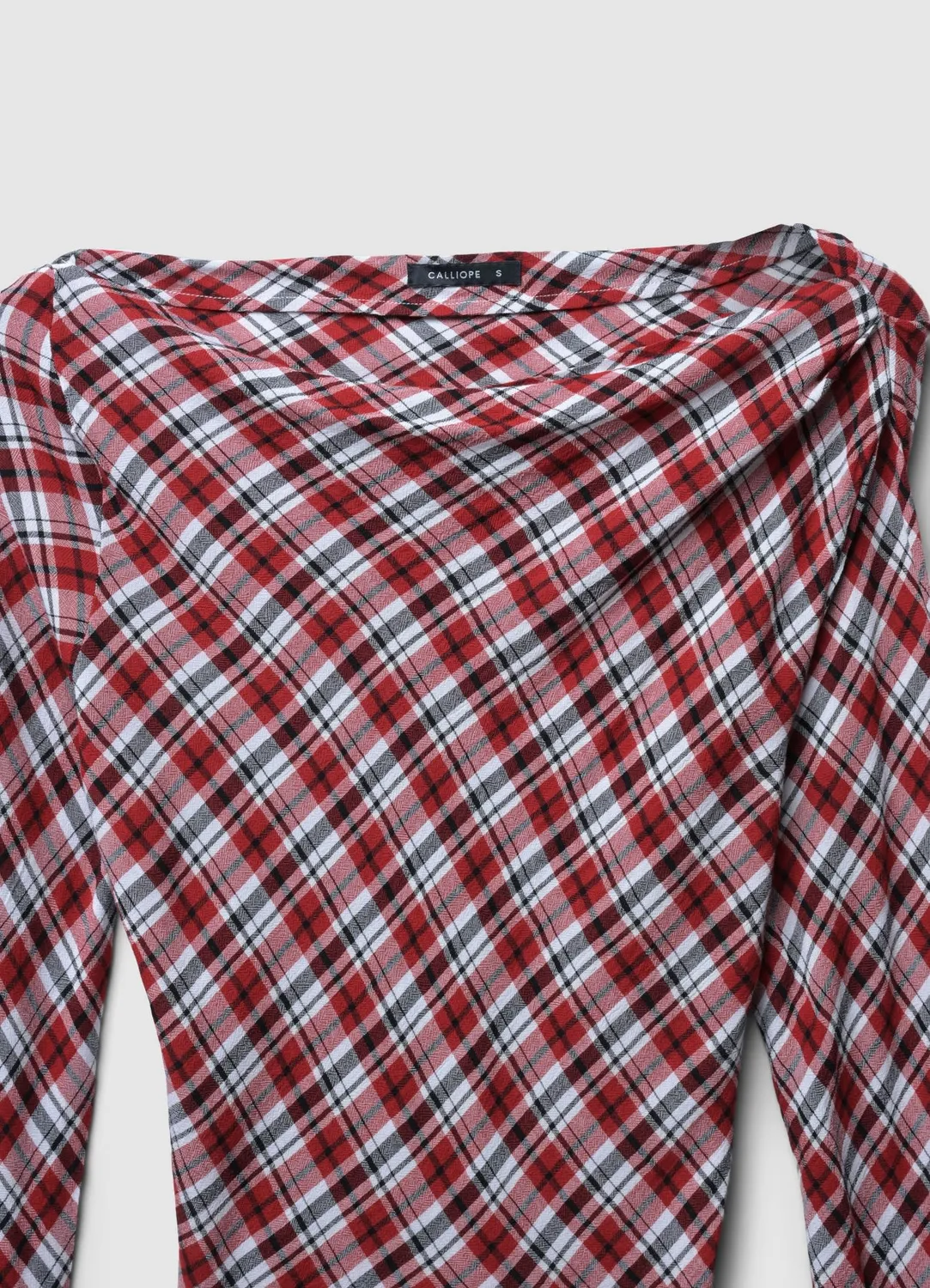 Calliope blouse femme col châle à motifs