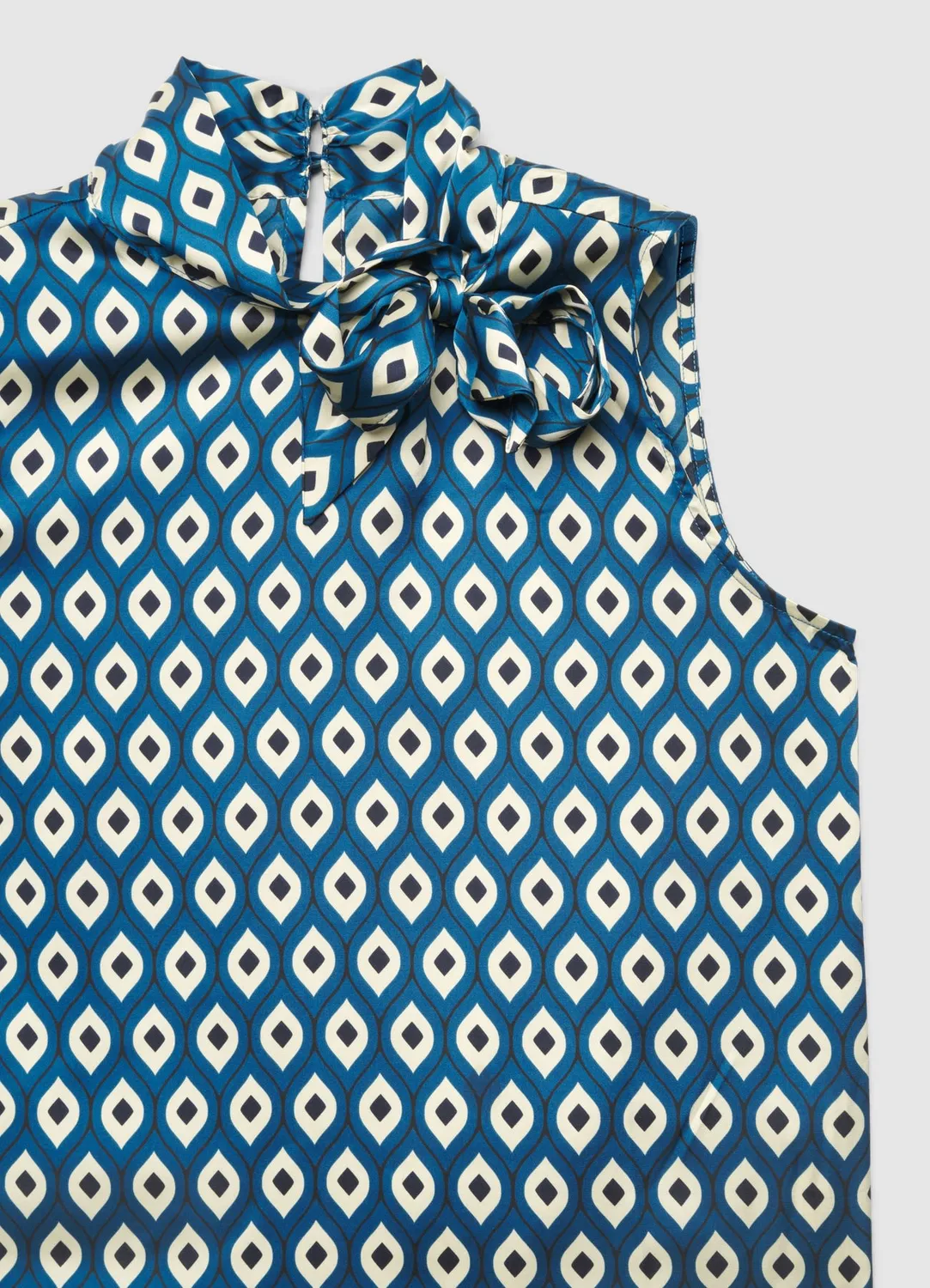 Calliope top satiné imprimé géométrique top femme