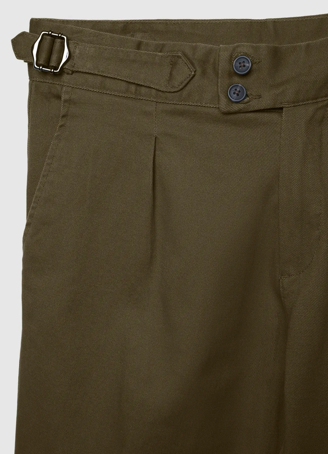 Calliope pantalon chino pinces homme boucles latérales