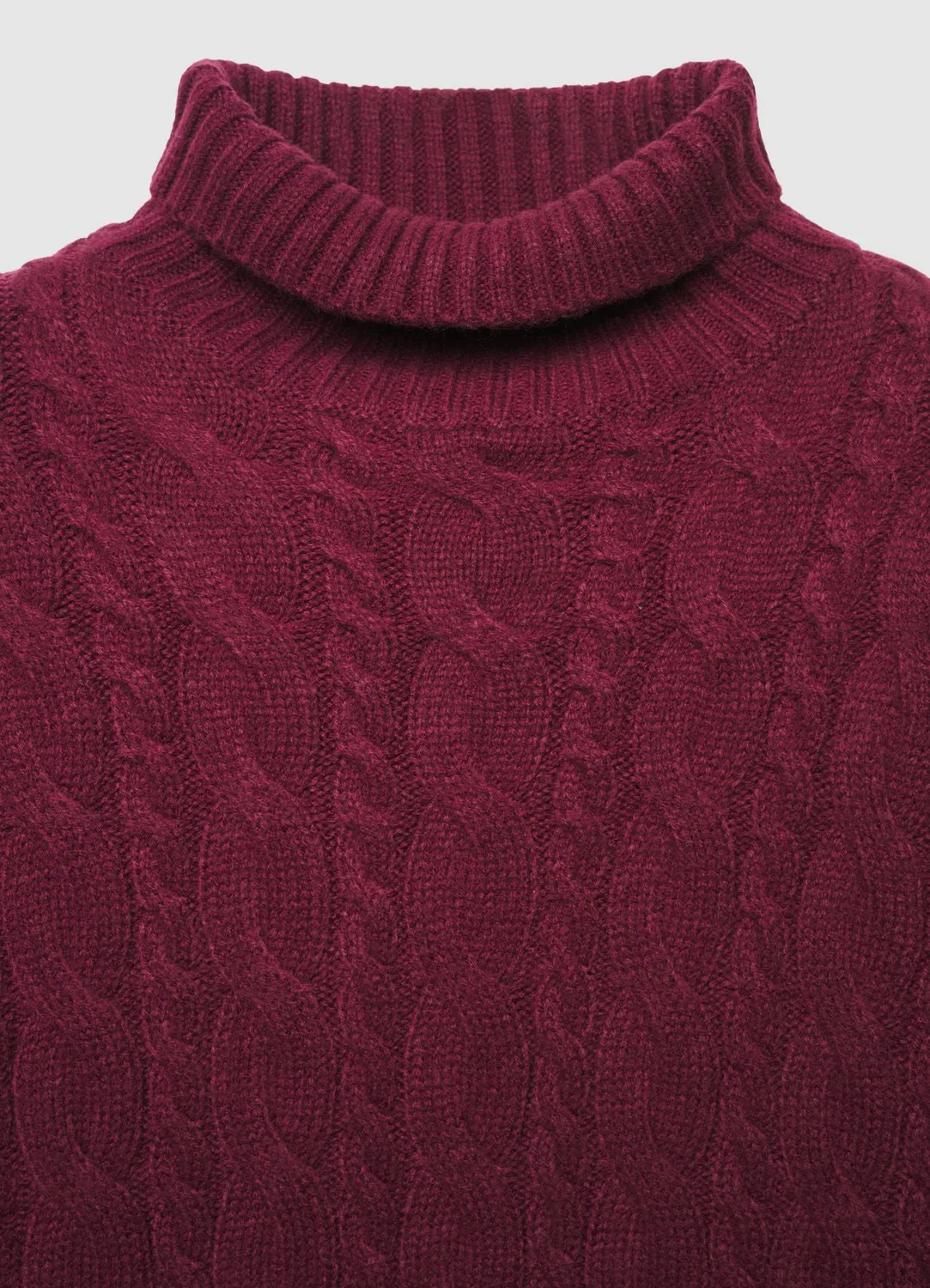 Calliope pull col roulé homme torsades chaud