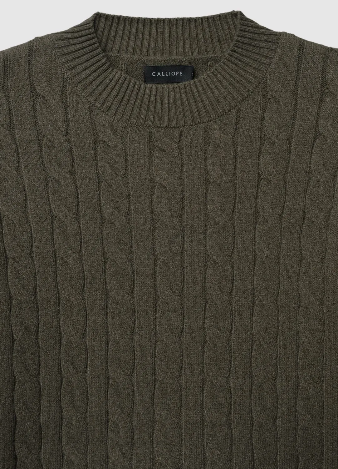 Calliope pull crop torsadé femme manches longues