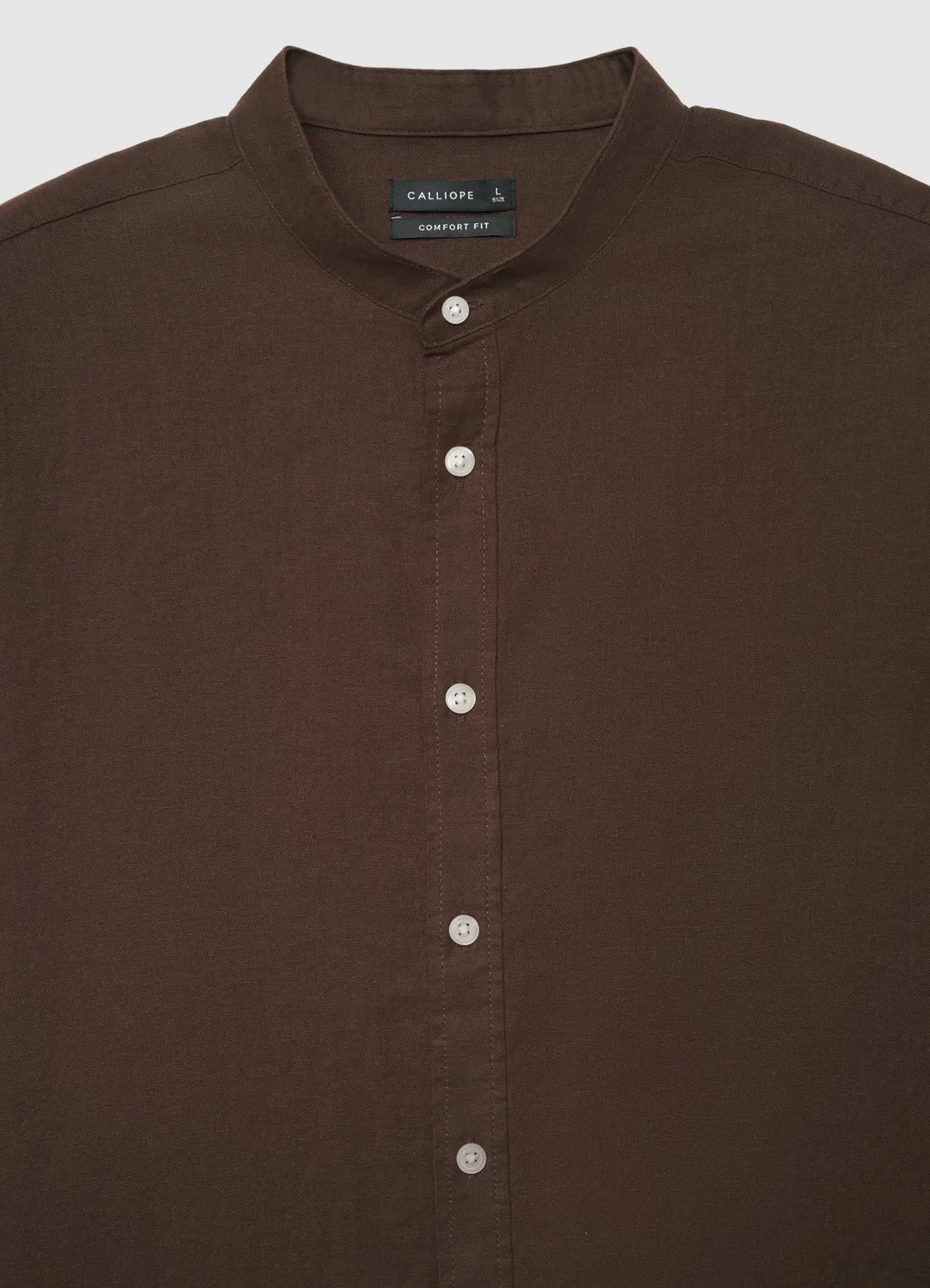 Calliope chemise col coréen homme lin