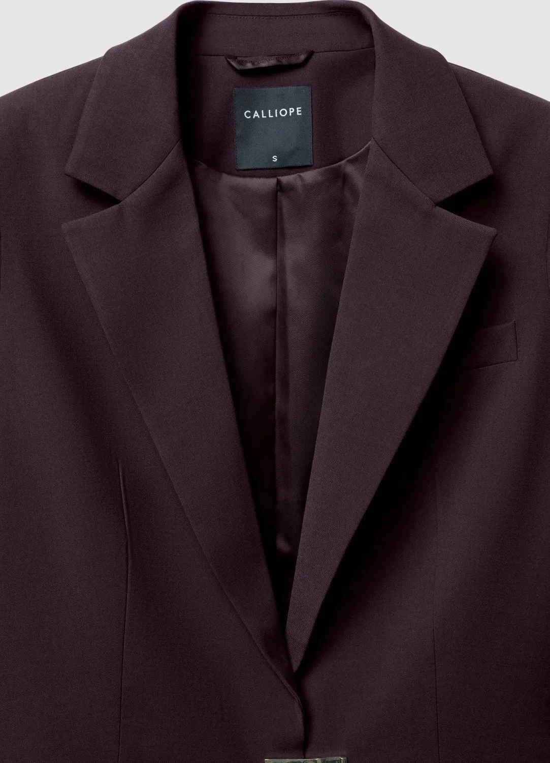 Calliope veste femme tailleur à boucle unie