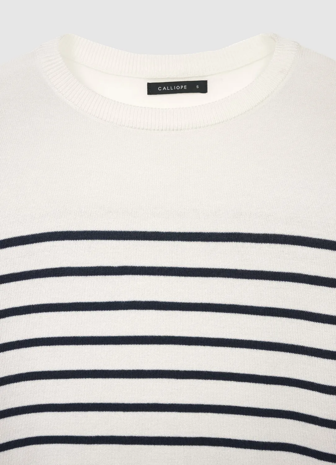 Calliope pull rayé col rond femme manches longues