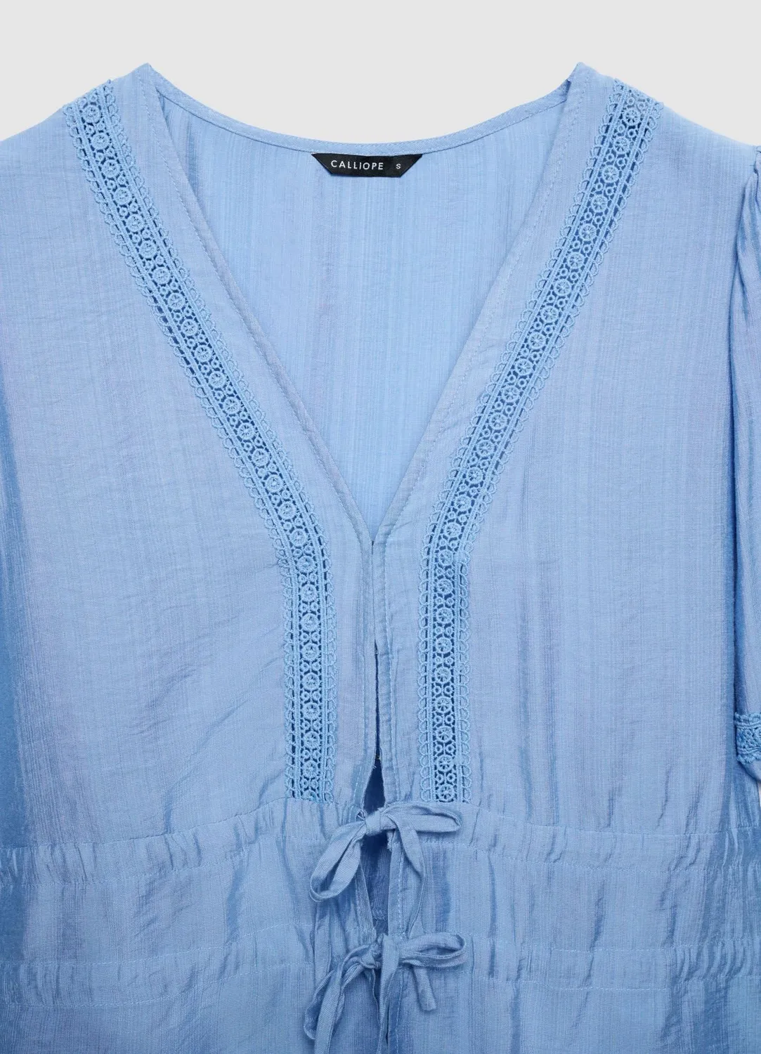 Calliope blouse ajour col V blouse lacets femme